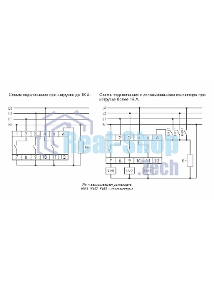 Переключатель фаз PF-431 (с приоритетной фазой; монтаж на DIN-рейке 35мм 3х400/230+N 3х16А IP20) F&F EA04.005.001