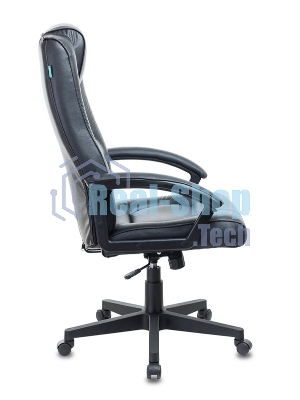 Кресло руководителя Бюрократ T-9906N/BLACK черный, кожа