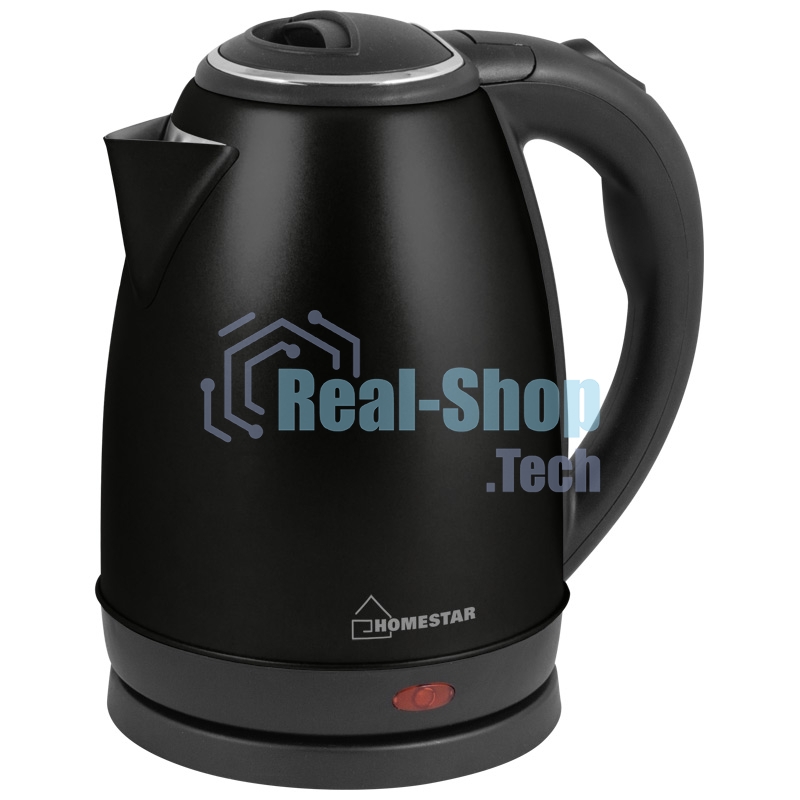 Чайник электрический Homestar HS-1010 (1,8 л) стальной черный