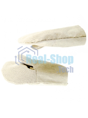 Рукавицы специальные Сибртех х/б с двойным наладонником, 1 размер