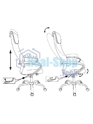 Кресло Бюрократ CH-607SL TW-01 Neo Black черный, сетка, подголовник