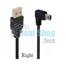 Кабель USB Type A на Mini USB угол вправо 1 м