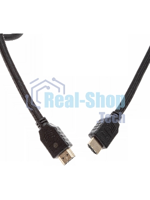 Кабель аудио-видео Cactus CS-HDMI.2-2 HDMI (m)/HDMI (m) 2м. позолоченные контакты черный