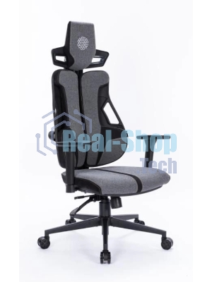 Кресло Cactus CS-CHR-DUO-GYBK серый, экокожа