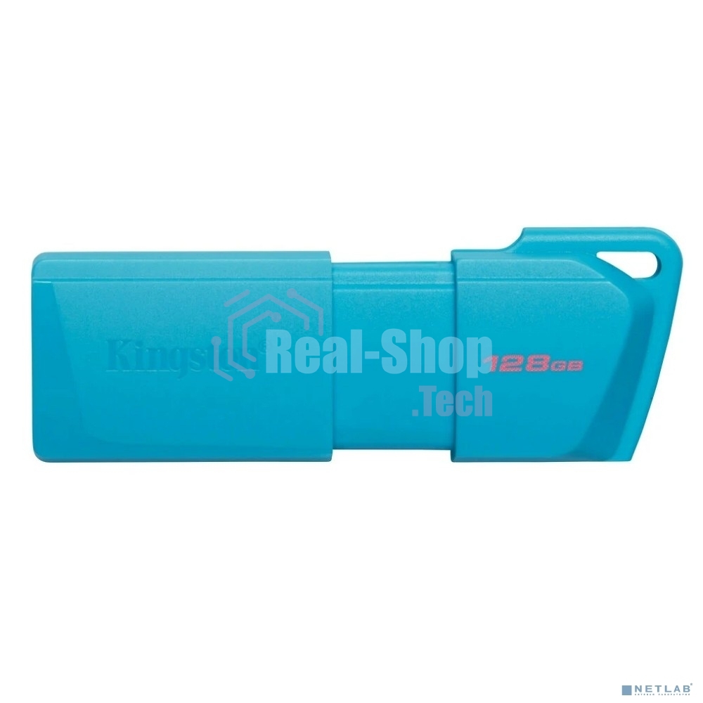 Флешка USB Kingston USB 128 Gb USB 3.2 DT Exodia M DTXM - NEON (AQUA BLUE)