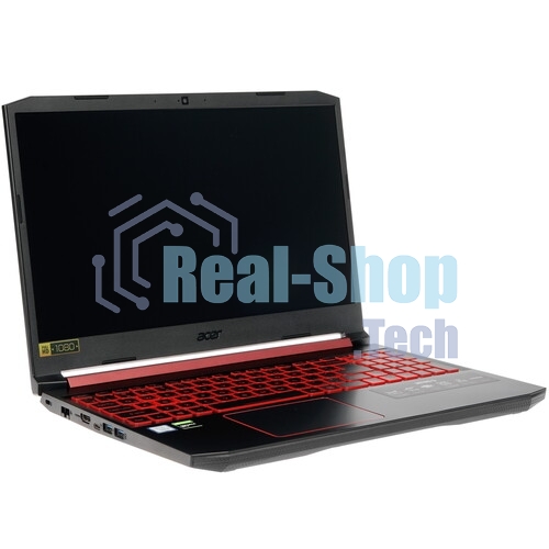 Клавиатура для ноутбука Acer Nitro 5 AN515-54 черная с красной подсветкой (красная подложка)