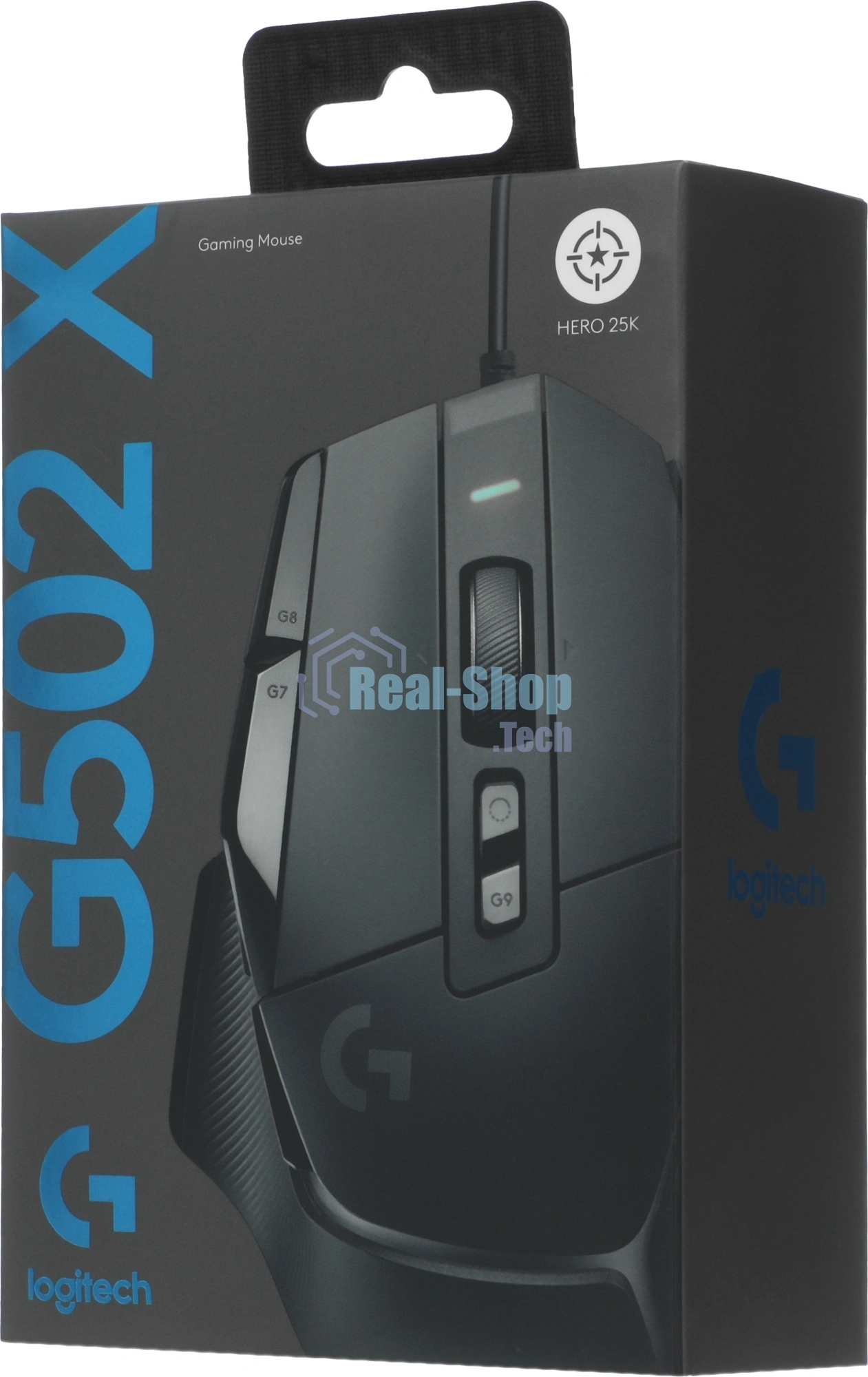 Мышь Logitech G502 X черный оптическая 25600dpi USB (910-006140)