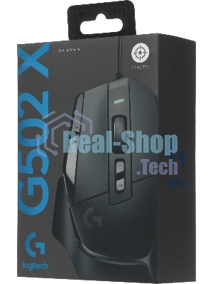 Мышь Logitech G502 X черный оптическая 25600dpi USB (910-006140)