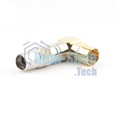 Разъем Cablexpert TVPL-08,TV (мама) позолоченный, латунь OD8.5, 90 градусов, блистер