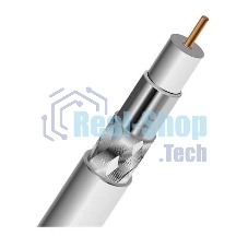 Кабель коаксиальный PROconnect SAT 50 M, CCS/Al/Al, 75%, 75 Ом, бухта 100 м, белый