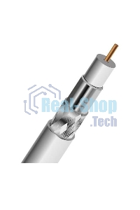 Кабель коаксиальный PROconnect SAT 50 M, CCS/Al/Al, 75%, 75 Ом, бухта 100 м, белый