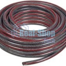 Шланг поливочный ПВХ усиленный премиум пищевой трехслойн. армир. 1/2 25м черный/красный Вихрь 73/7/2/10