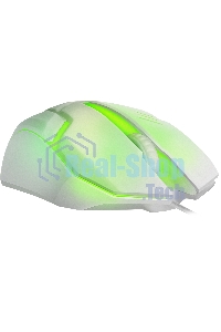 Мышь проводная Defender Cyber MB-560L белый, 1200 dpi, USB, кнопки - 3