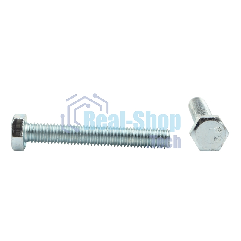 Болт шестигранный Kranz DIN 933, 8х55, короб (20 шт./уп.)