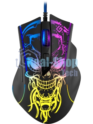 Мышь проводная Defender Bulletstorm GM-928 черный, 7200 dpi, USB, кнопки - 7