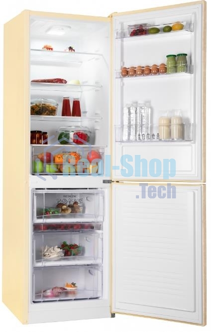 Холодильник Nordfrost NRB 152 ME бежевый мрамор двухкамерный 205/115 л морозилка снизу, капельная система