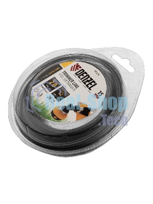 Леска для триммера Denzel двухкомпонентная звезда, 2,0мм х 15м, блистер EXTRA CORD