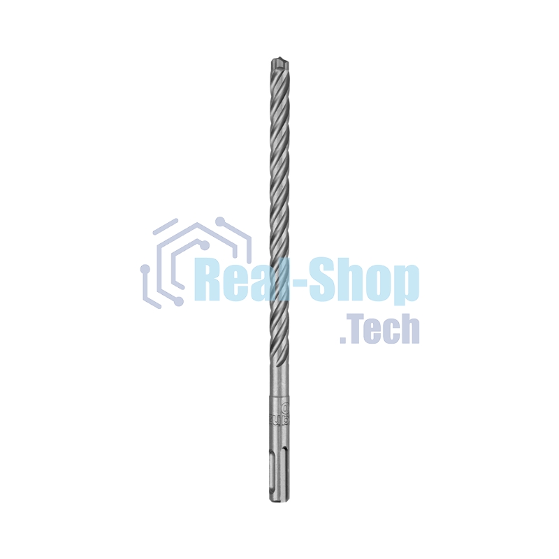 Бур по бетону Kranz SUPER 10x210 мм, профессиональный, цельная крестовая пластина, SDS PLUS