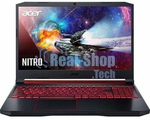 Клавиатура для ноутбука Acer Nitro 5 AN515-54 черная с красной подсветкой (красная подложка)