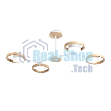 Подвесной светодиодный светильник Ambrella light FL51609/4 WH/LW белый/светлое дерево 3000K/4200K/6400K 28W 825*530*285 (Без ПДУ)