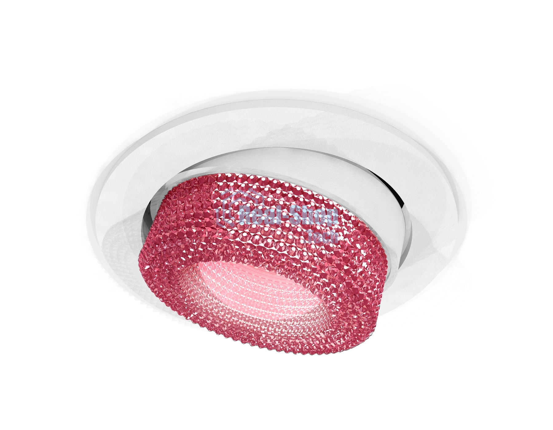 Комплект встраиваемого поворотного светильника Ambrella light XC7651062 SWH/PI белый песок/розовый MR16 GU5.3 (C7651, N7193)