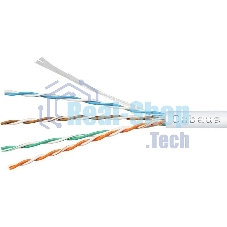 Кабель информационный Cabeus UTP-4P-Cat.5e-SOLID-LSZH-GY-100 кат.5E U/UTP 4 пары LSZH внутренний 100м серый