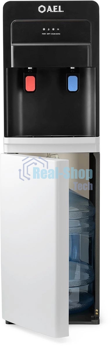 Кулер для воды AEL LD-AEL-805a, нижняя загрузка, нагрев 95 °С, охлаждение 10 °С, черный/белый