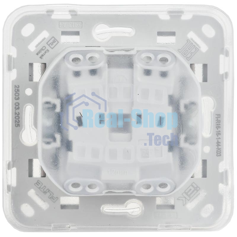 FLITE Розетка с заземлением со шторками с крышкой быстрозажимные клеммы 16А IP44 РСшкр11-1-44-ФлМА мокрый асфальт | FI-R16-16-1-44-K80 | IEK