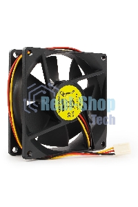 Вентилятор для корпуса Gembird FANCASE черный, 80 мм, 2600 об/мин, 27 дБ, 3 pin
