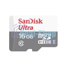 Флеш карта Sandisk Ultra microSDHC 16Gb 80Mb/s Class 10