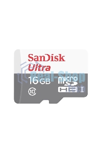 Флеш карта Sandisk Ultra microSDHC 16Gb 80Mb/s Class 10