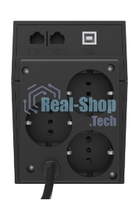 Источник бесперебойного питания Powercom Raptor RPT-600A EURO 360Вт 600ВА черный