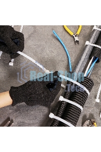 Хомут-стяжка кабельная нейлоновая Rexant 500 x 7,6 мм, белая, упаковка 100 шт.