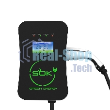 Зарядная станция S'OK Green Energy M3W Series Wallbox EV Charger SM3W10732542-5, 1-phase, 7kw (32a/220v), ocpp 1.6j, ip54, кабель 5м