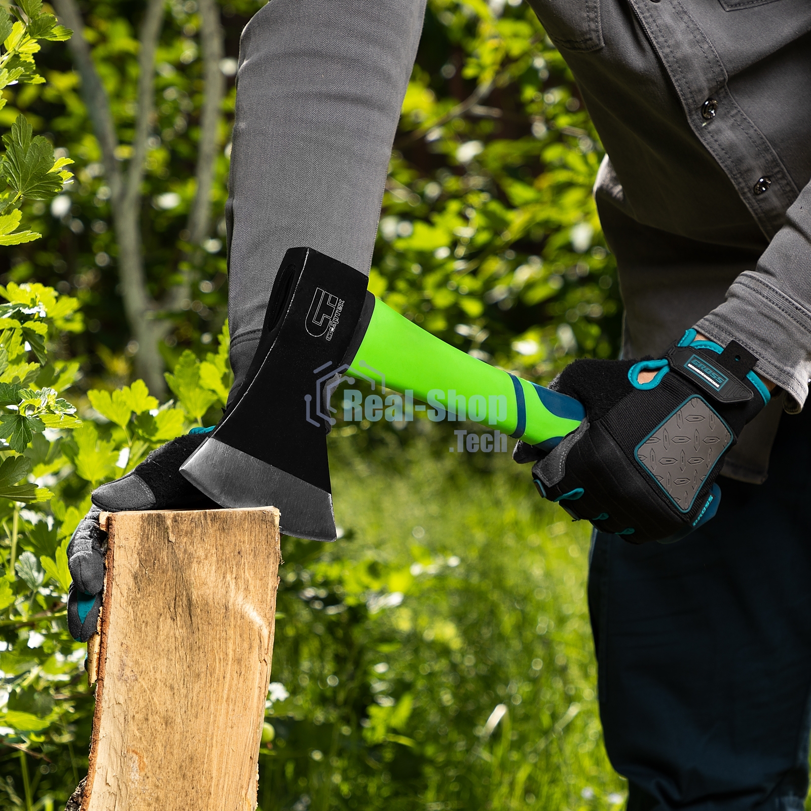 Топор Сибртех, 800 г, фибергласовое топорище