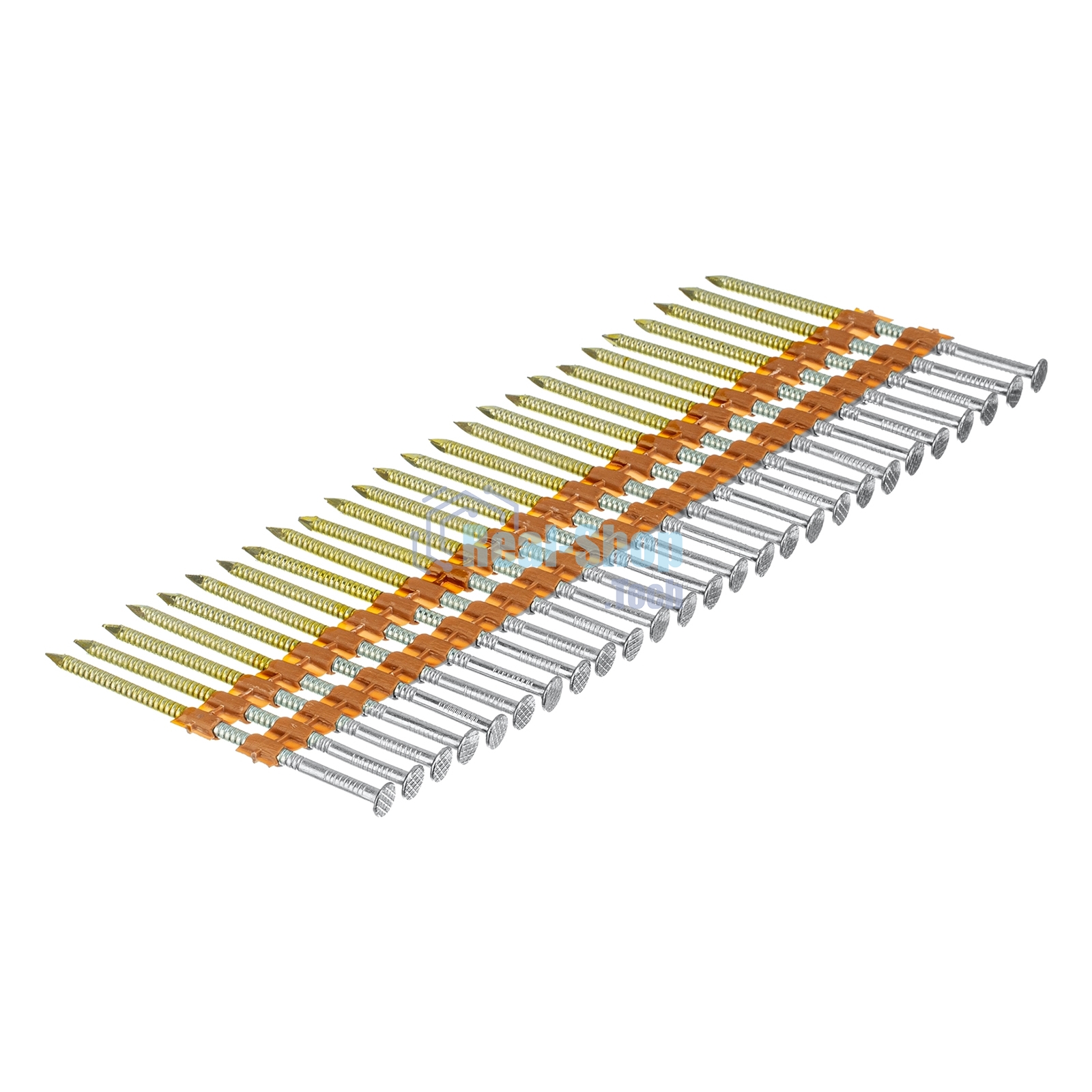 Гвозди Denzel для пнев. нейлера (оцинк.), длина - 75 мм, диам. - 3,05 мм, 2000 шт.