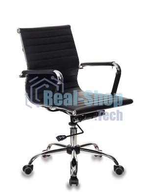 Кресло Бюрократ CH-883-LOW/BLACK черный, экокожа