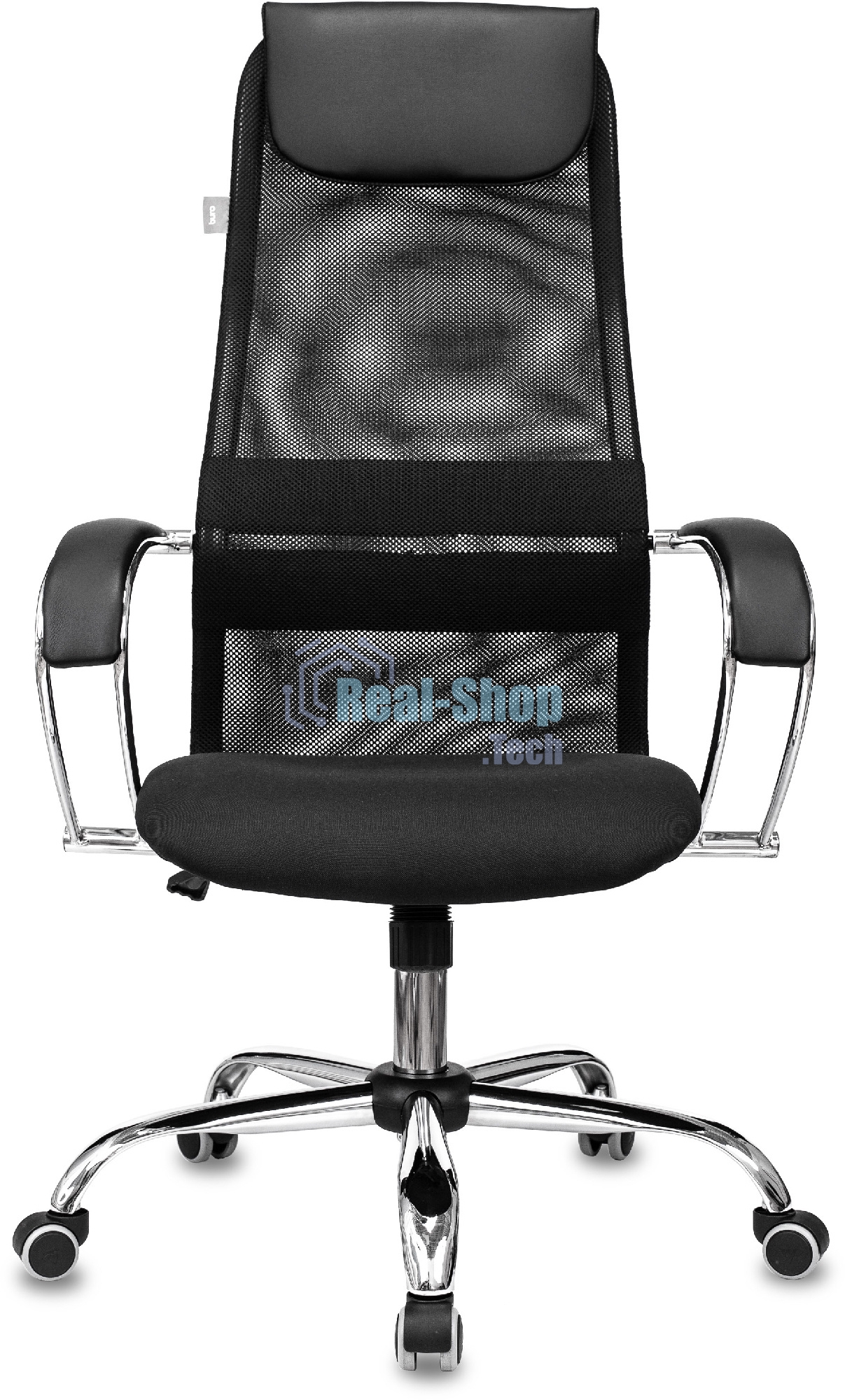 Кресло руководителя Бюрократ CH-607SL TW-01 Neo Black черный, сетка/ткань с подголов. на колес. металл хром
