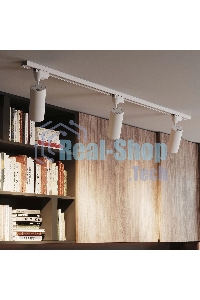 Светильник Gauss трековый цилиндр 12W 950lm 4000K 180-220V IP20 55x190мм белый LED 1/40