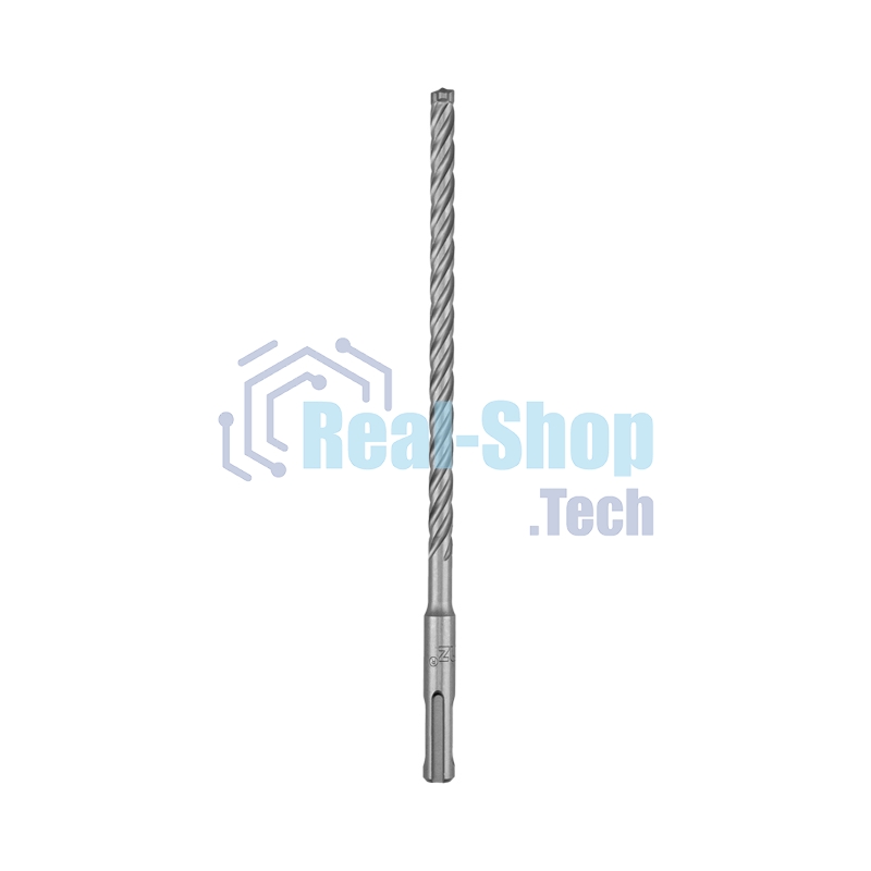 Бур по бетону Kranz SUPER 8x210 мм, профессиональный, цельная крестовая пластина, SDS PLUS