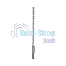 Бур по бетону Kranz SUPER 8x210 мм, профессиональный, цельная крестовая пластина, SDS PLUS