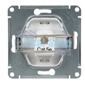 Механизм розетки комп. 1-м Glossa RJ45 CAT.5E перламутр SchE GSL000681K