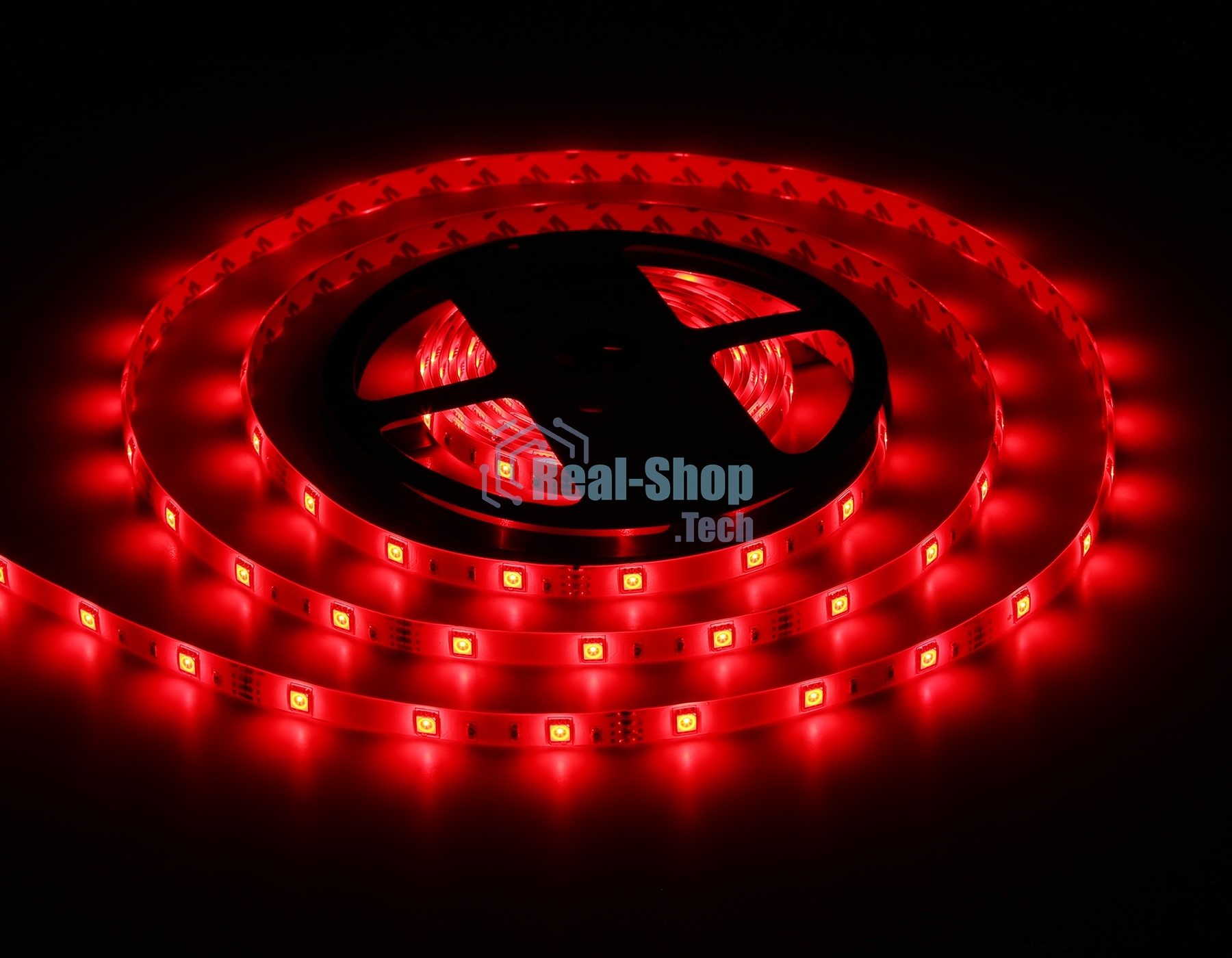 Светодиодная лента Ambrella light GS2301 5050 30Led/ 7.2W m/ 12V IP65 RGB/ 5000*10*2.87mm (4 конт.)