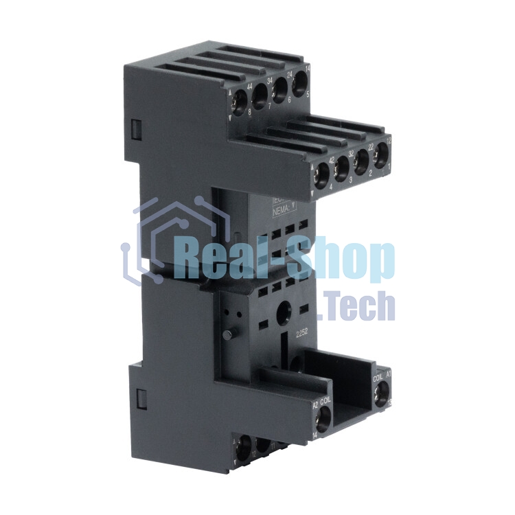 Колодка с винтовыми клеммами для реле на 4 группы: IR-24DC/220DC/230AC-4CO