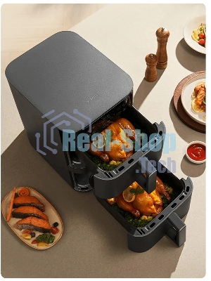 Аэрогриль Xiaomi Dual Zone Air Fryer 12L черный, 2800 Вт, 12 л, сенсор, 14 программ