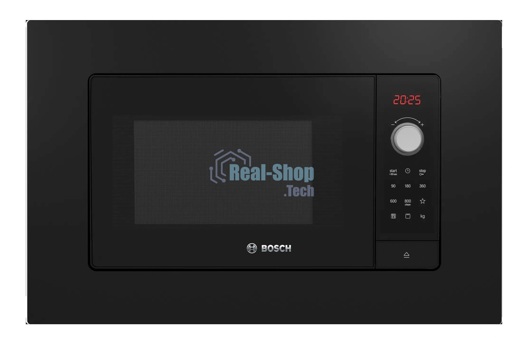 Встраиваемая микроволновая печь Bosch BEL653MB3 черный, 25 л, 800 Вт, переключатели - сенсор, поворотный механизм