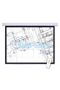Экран Cactus 180x180 см Motoscreen CS-PSM-180x180 1:1 настенно-потолочный рулонный белый (моторизованный привод)
