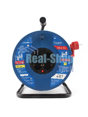 Удл. на пласт. катушке “Power Cube” IP20 16А 50м ПВС 3x1,5мм2 4 роз. с/з