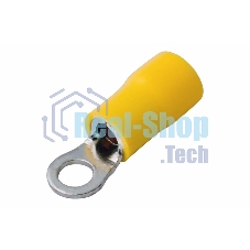 Наконечник кольцевой изолированный Rexant ø 4.3 мм 4-6 мм² (НКи 6.0-4/НКи5,5-4) желтый
