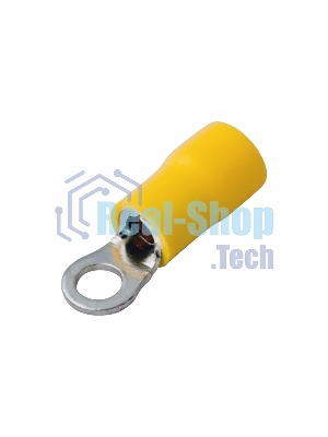 Наконечник кольцевой изолированный Rexant ø 4.3 мм 4-6 мм² (НКи 6.0-4/НКи5,5-4) желтый
